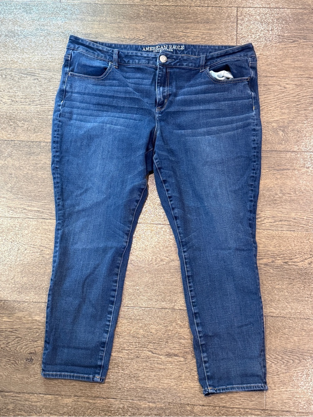 American Eagle Outfitters Dark Blue Stretch Jeggings